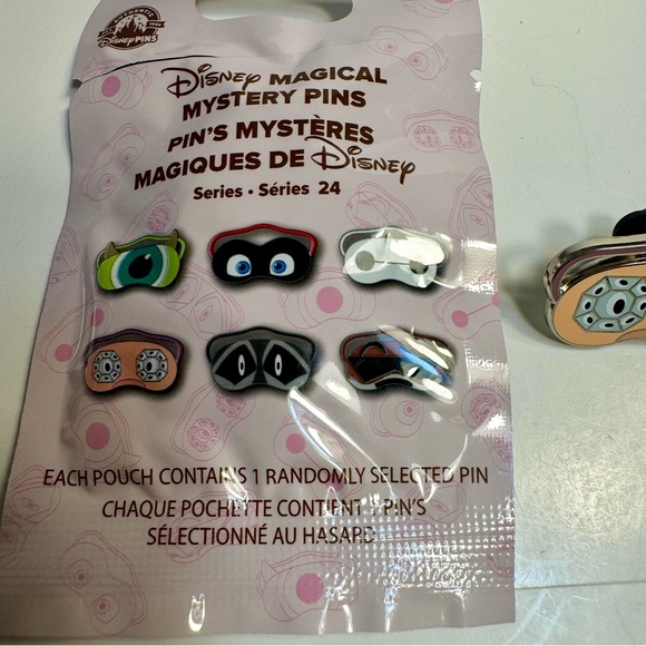 NWT. Disney pin featuring Dopey Snow White and the Seven Dwarfs as a sleep mask. - Picture 2 of 7